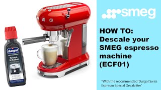 Descale SMEG espresso machine  EASY [upl. by Ardnekan]