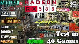 RX 580 8GB  Test in 40 Games in 2024  RX 580 8GB Gaming [upl. by Olgnaed]