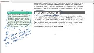 Edexcel IGCSE Chemistry 91  Unit 1  Ch 5  Chemical Formulae Equations amp Calculations Part 1 [upl. by Ap823]