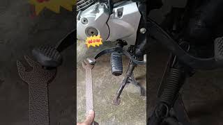 Gearlever deformation correction process for the motorcycle [upl. by Camilla267]