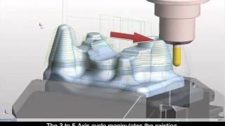 Edgecam 3 to 5 Axis Cycle [upl. by Pepita]