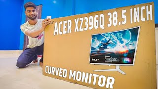 Acer 385 inch curved monitor unboxing  Acer xz396q 385 inch monitor review  Acer curved monitor [upl. by Naitsihc87]