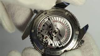 Omega Seamaster Planet Ocean Titanium 455 mm experimental super close video [upl. by Gargan]