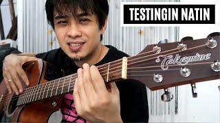 TAKAMINE acoustic guitar GD11MCE acoustic electric testingin natin [upl. by Ekalb808]