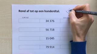 Wiskunde getallen tot 100 000 afronden [upl. by Ylrebmit]