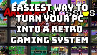 Turn your PC into a retro gaming system Easiest install for consoles arcade and home computers [upl. by Kyd935]