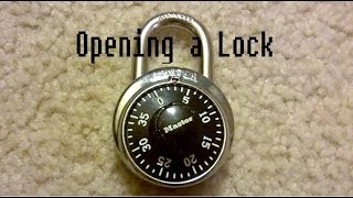 How to Open a Master Lock [upl. by Lonergan]