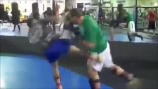 Wanderlei Silva crazy sparring in preparation for Mirko Cro Cop  RIZIN [upl. by Kat]