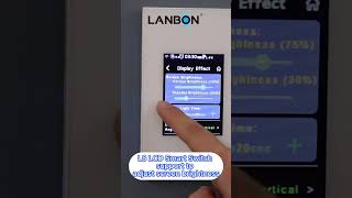 Lanbons L8LCD Smart Switch offers the ability to adjust screen brightness for optimal viewing [upl. by Ikuy964]