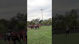 Touchdown pass to my teammate Levi touchdown laingsburg football [upl. by Godfry]