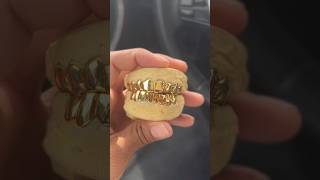 14k gold slugs 🐌 gold grillz fyp [upl. by Amoakuh]