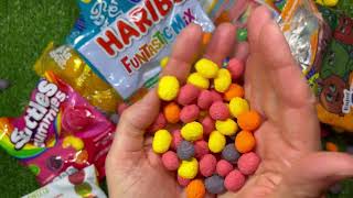 Lots of Jelly and Sour Strips ASMR  Unpacking  Candy sound  Satisfying Video [upl. by Hirst709]