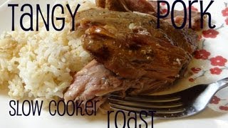 Tangy Slow Cooker Pork Roast with CookingAndCrafting [upl. by Drannel32]