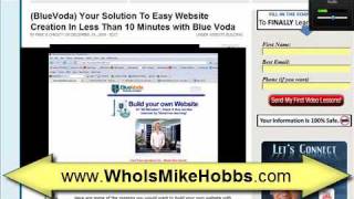 Blue Voda  easy way to build a website in 10 minutes blue [upl. by Tristram690]