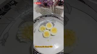 Boiled eggs hack shorts egg trending kitchenwithannie [upl. by Anuqahs292]