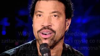 Lionel Richie  Hello live napisy tłumaczenie PL [upl. by Enneire622]