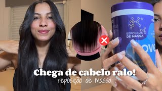 ENCORPA FIOS COM REPOSIÇÃO DE MASSA ✨ cabelo cheio e com volume [upl. by Alywt]