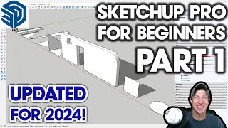 Getting Started with SKETCHUP PRO in 2024 Part 1  BEGINNERS START HERE [upl. by Gadmon83]