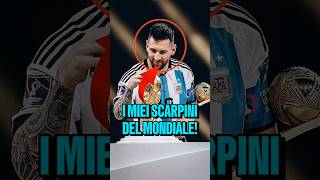 Dove sono gli scarpini di Messi del Mondiale😱🏆 calcio [upl. by Morocco]