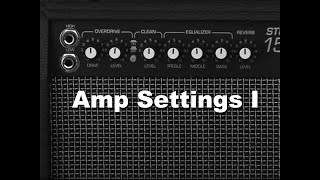 Amp Settings 1  How to get Blues Country Rock and Metal Sounds  First Electric Guitar Lesson [upl. by Anuahs]