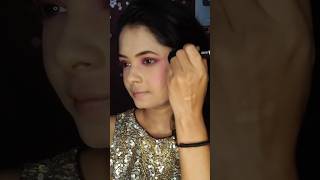 Durgapuja Special Makeup Look makeup shorts makeover waterproof [upl. by Ruperto]