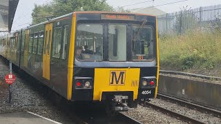 Tyne amp Wear Metro Metrocars 4038 and 4054 leave Chillingham Road [upl. by Zuleika]