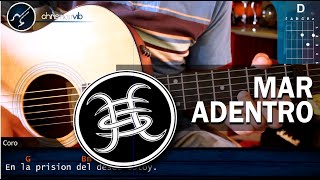 Cómo tocar quotMar Adentroquot de Héroes del Silencio en Guitarra Acústica HD Tutorial  Christianvib [upl. by Siuqaj]