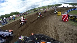 GoPro Gared Steinke Moto 1  Unadilla MX Lucas Oil Pro Motocross Championship 2015 [upl. by Anitaf]