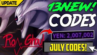 ALL NEW 🚨 RO GHOUL CODES FOR JULY 2024  ALL WORKING CODES IN ROGHOUL ALPHA NEW UPDATE Roblox [upl. by Alberto]