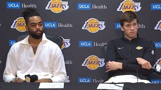 Austin Reaves amp DAngelo Russell PostGame Interview  Golden State Warriors vs Los Angeles Lakers [upl. by Bethena]