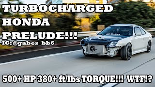 Turbo charged Honda Prelude  gabesBB6 [upl. by Ahtamat936]