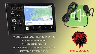 WZMOCNIENIE MIKROFONU ORAZ AKTYWACJA MIKROFONU ZEWNĘTRZNEGO W RADIU ANDROID MODELE Q6 Q8 Q9 A18 [upl. by Hayott]