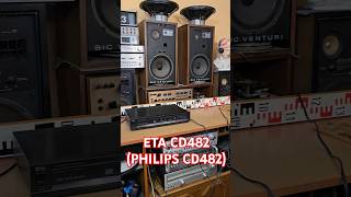 1990s Vintage CD Player PHILIPS CD482  ETA 2474 Sound Test [upl. by Hansen]