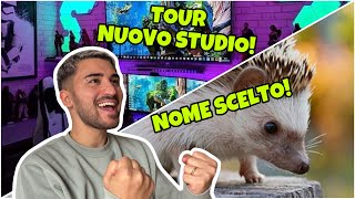 TOUR STUDIO NUOVO 💙 ABBIAMO SCELTO IL NOME DEL RICCIO 🦔💖 [upl. by Reynard843]