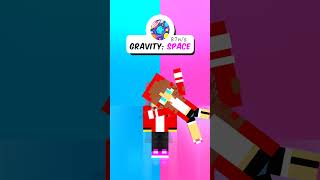 Help JJ Catch JJ Sister From Gravity fypシ minecraft minecraftanimation maizen mystreet [upl. by Yetah]