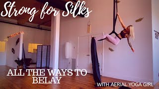 Aerial Silks  All the Ways to Belay [upl. by Dar]