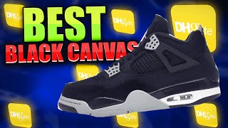 Best 11 Jordan 4 quotBlack Canvasquot Review  DHGate Jordan 4 Review [upl. by Annadal]