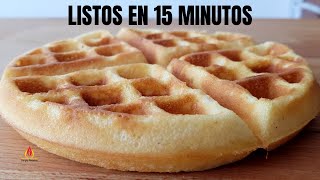 🧇Cómo hacer GOFRES BELGAS Receta Fácil y Rápida ¡En SÓLO 15 MINUTOS⏳ [upl. by Nniuq794]