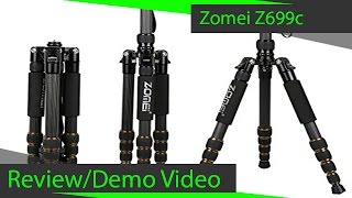 Zomei Z669c Tripod and Monopod Review and Demo [upl. by Murrell]