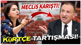 DEM Partili vekil Kürtçe konuşunca mikrofonu kapattılar Meclis Karıştı [upl. by Olney]