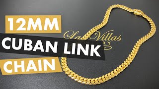 12mm Miami Cuban link Chain from Las Villas Jewelry [upl. by Rehposirhc971]