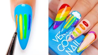 Top 10 colorful Nail Art Tutorial Ideas  Trendy Nail Designs 2024  Making Nail [upl. by Evan45]