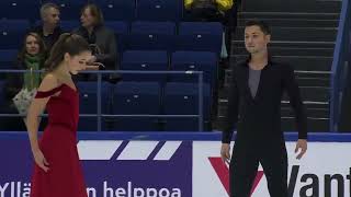 Lilah Fear and Lewis Gibson  Finlandia Trophy 2016 FD [upl. by Enirhtac709]