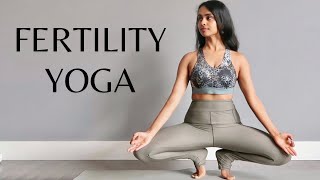 Fertility Yoga for Egg Quality  Gentle yoga flow for conceiving [upl. by Renckens16]