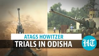 Watch DRDO successfully testfires ATAGS Howitzer at Odisha’s Balasore [upl. by Gessner930]