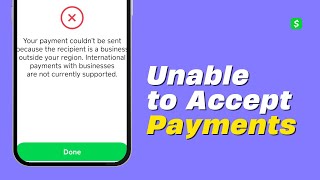 How to Fix The Recipients Account is Unable to Accept Payments Cash App [upl. by Sidon]