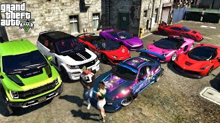 GTA 5RICHGETTING READY FOR NEW YEAR GOING FOR SUPERCARS CAR MEET amp RACELAMBORGHINI SUPRA F40 F150 [upl. by Chadwick319]