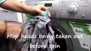 How to wash Door Mats and Mopheads Wash Cycle on LG Front Loading Washing Machine Part III [upl. by Lemmie969]