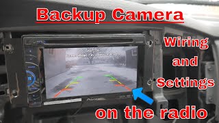 How to wire a backup camera to your radioindash screen and what settings to use [upl. by Htebarual981]