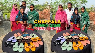 Chappals Funny Game Challenge With Family viralvideo challenge funny [upl. by Carling177]